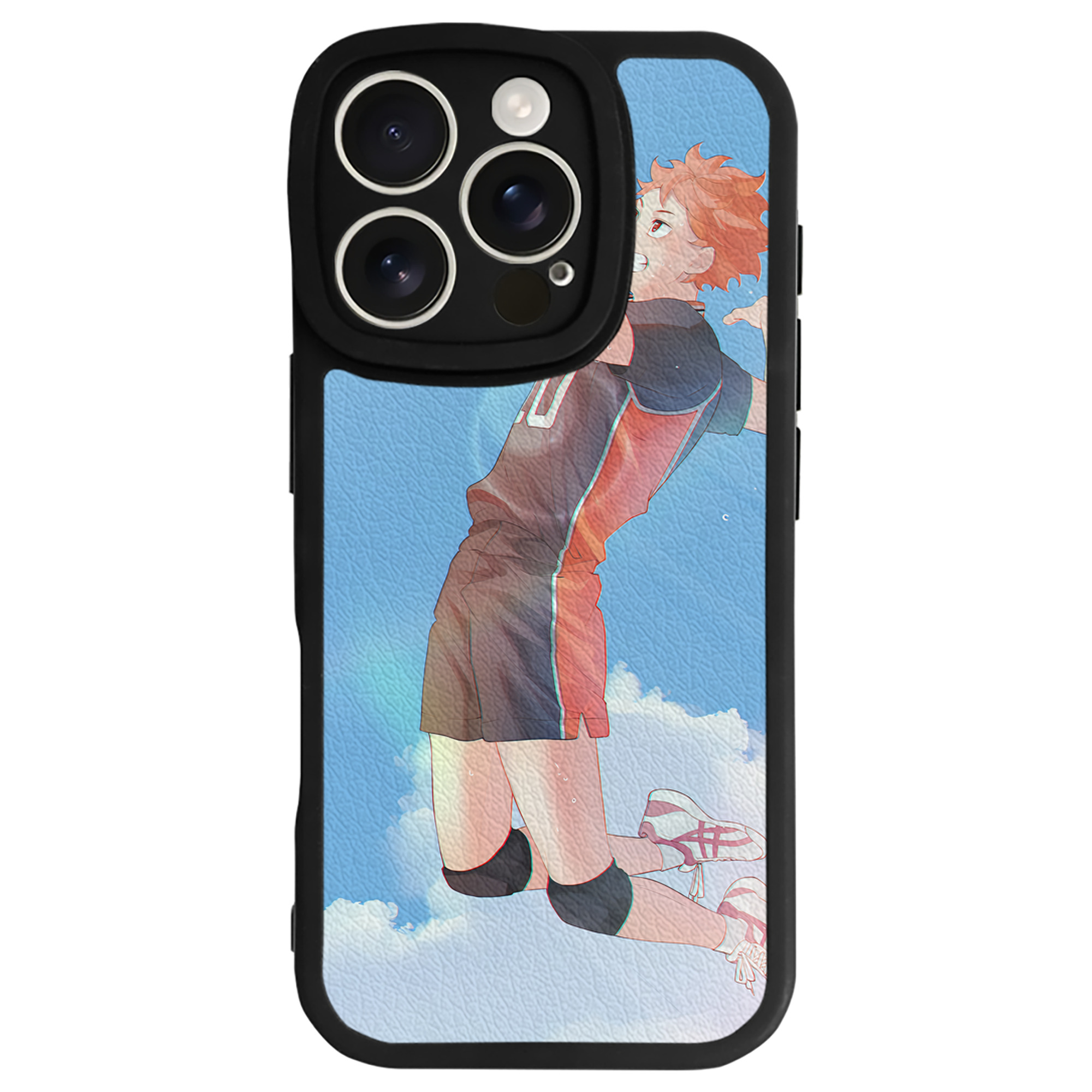 （画像用） ハイキュー!! Haikyu!! 【iPhone 16シリーズ対応】シリコンスマホケース（レザー調） 材質：シリコン